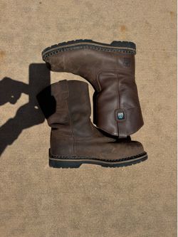 McRae Men’s leather steel toe boots size 11.5