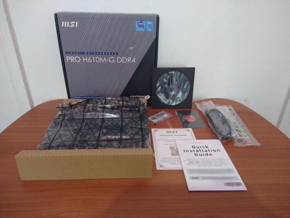 MSI PRO H610M-G DDR4 Motherboard (untested)