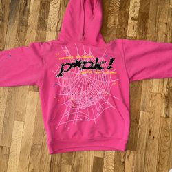 Pink Sp5der Worldwide Hoodie