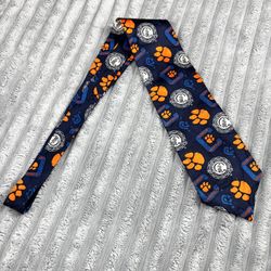 WEMBLEY  Clemson University alumni Association 100 silk 55 in tie