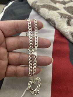 Real 925 Sterling Silver Chain Necklace 24 In