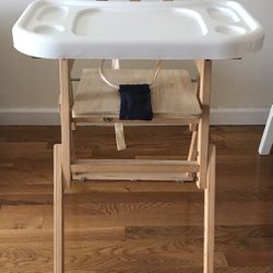 3 in 1 Convertible Wooden High Chair With Adjustable Legs