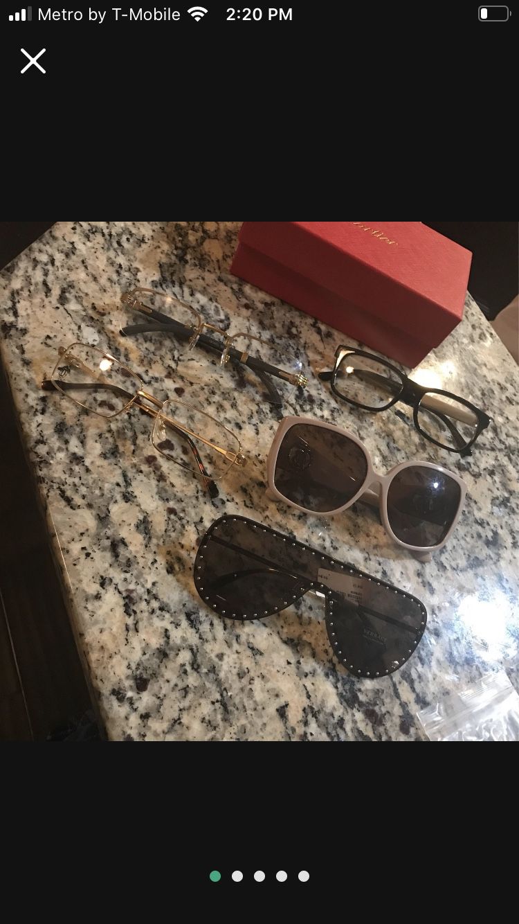 Versace , Burberry , Cartier Glasses
