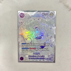 Monkey D Luffy SEC-SP OP05-119 Silver | A Fist Of Divine Speed One Piece Card Game