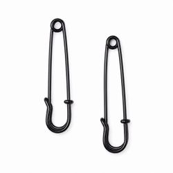 100PCS Black Safety Pins 2” Metal Fasteners Craft Sewing DIY Jewelry Making
