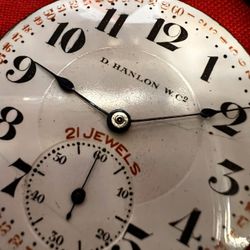#293 D Hanlon Watch Co 21 J 2 Adjust 2 Tone Shd  5