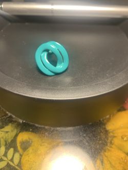 Teal Knot Clip On Earring Single