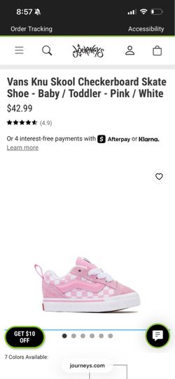 Vans checker toddlers