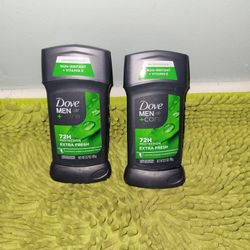 2 Dove Men + Care 2.7oz Deodorants 72hr Protection Extra Fresh 