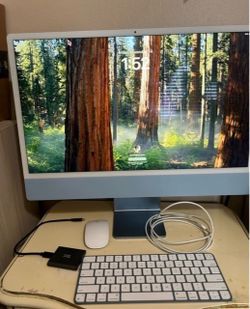 Apple iMac 24-Inch Blue All-in-One Desktop