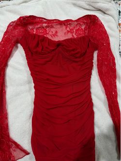 Red dress size s