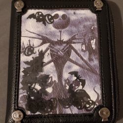 Disney Nightmare Before Christmas Wallet Bifold Jack Skellington With Bsts Charms 