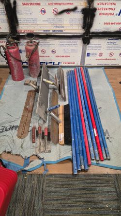 Concrete finishing tools