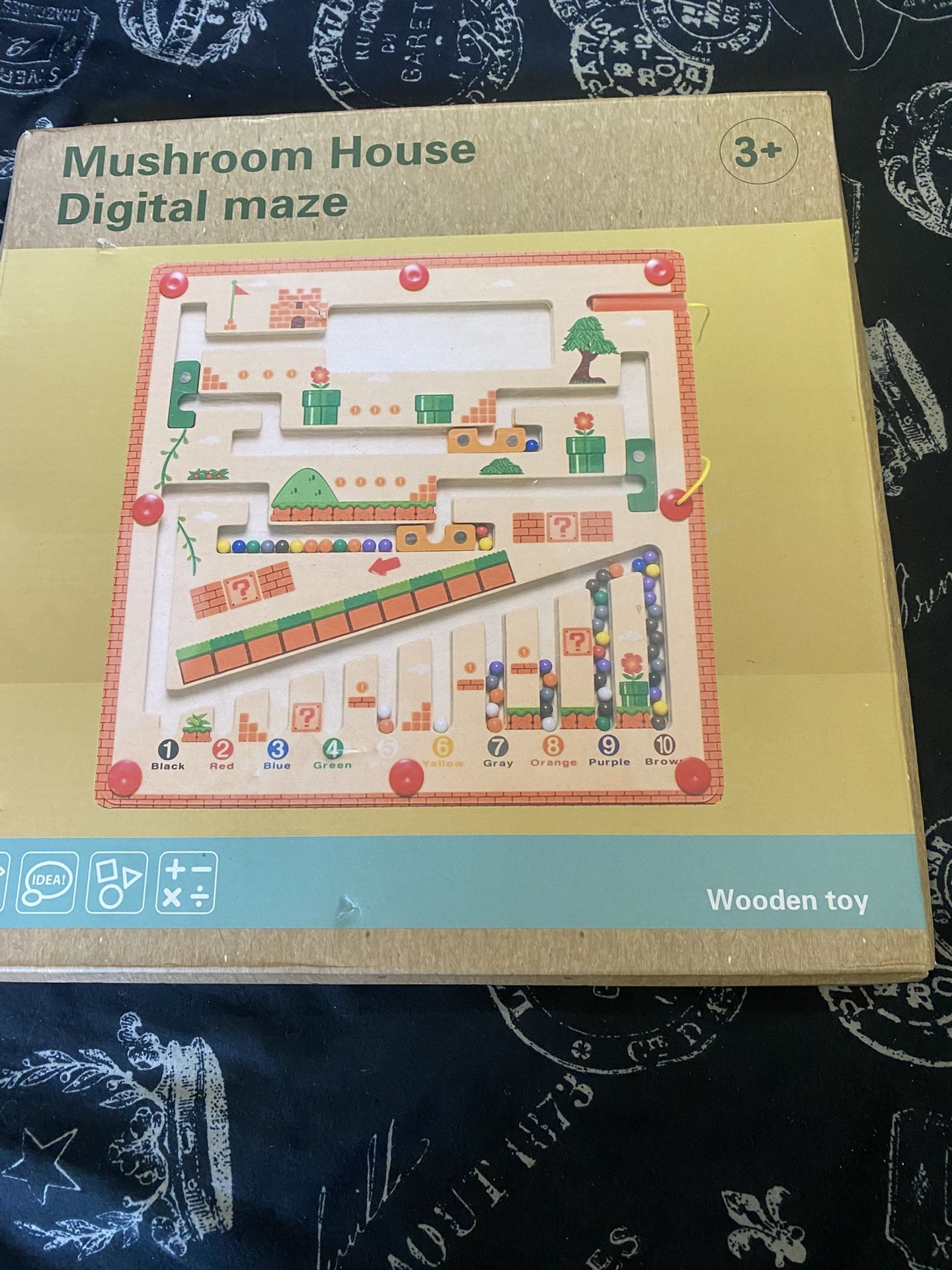 Mushroom Maze Wood Learning Education New