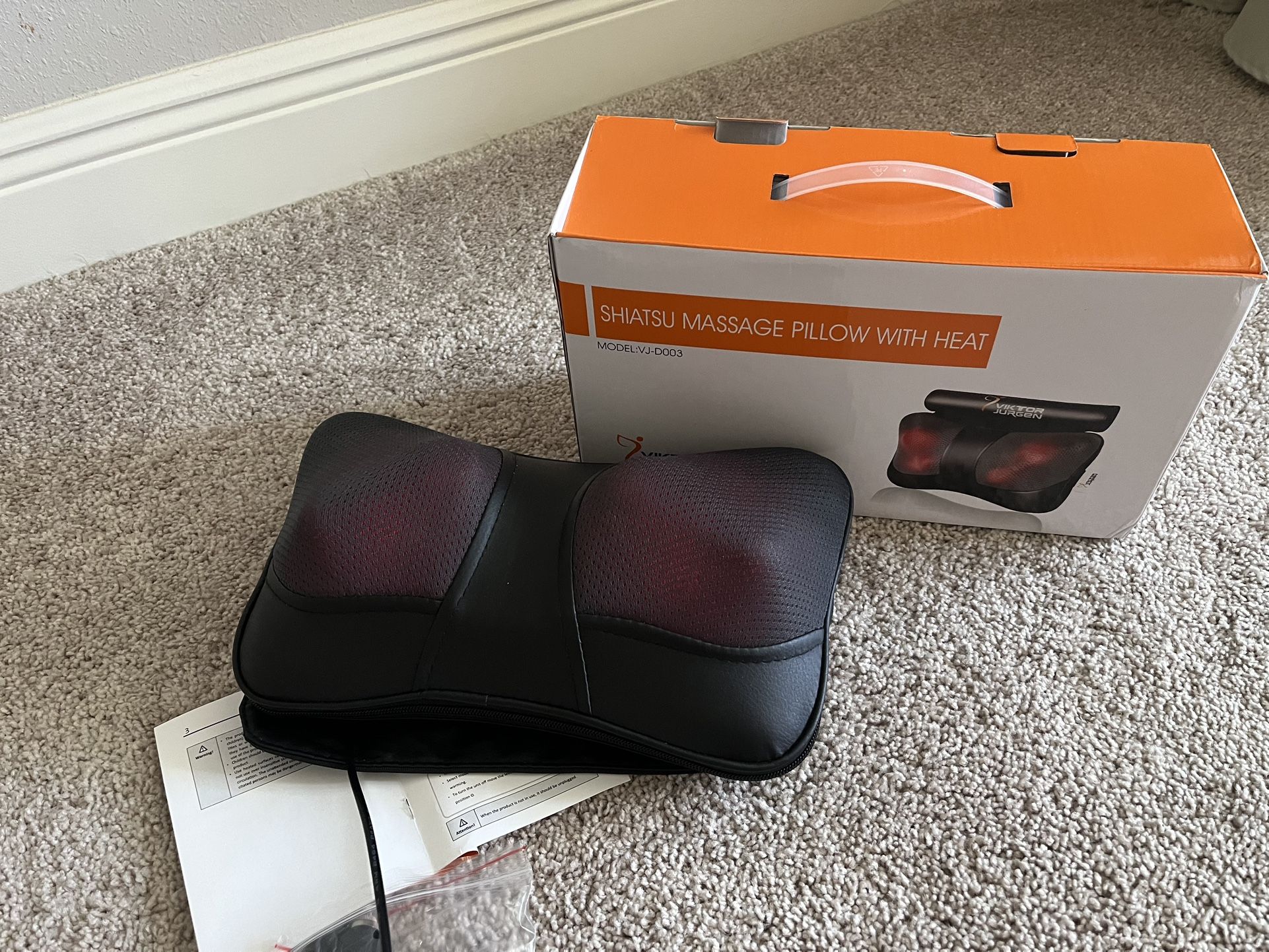 Pillow Massager With Hear Used ONCE working Good Is Ideal To Relief A Beck Pain