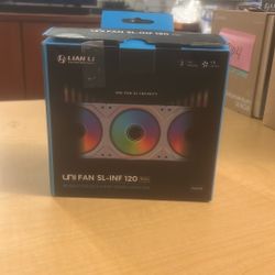 🌈 Lian Li UNI FAN SL-INF 120 RGB – 3 Pack (White) – Open Box / Lightly Used