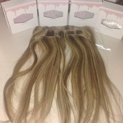 Estenciones De Cabello Natural Real Habit Hair Extensión Impulsadas Por Easihair Pro 