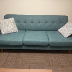 Teal Sofa 86” Like NEW $299