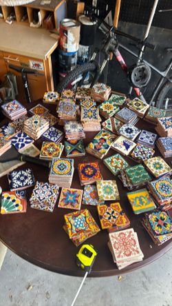 Leftover 4x4 Mexican tiles