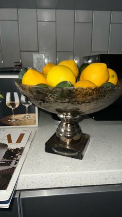 Silver Pedestal Fruit Bowl