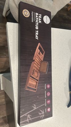 VaeFae Teak BathTub Tray
