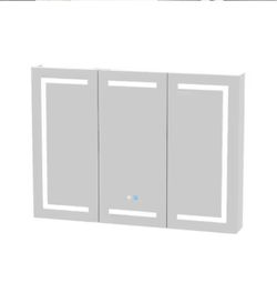 Rectangular Medicine Mirror Cabinet With LED Lights
