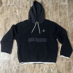 Nike Air Jordan Essentials Sherpa Fleece Hoodie Black Size Medium M DV1582-010