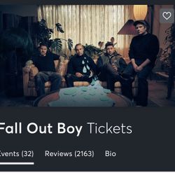 Fall Out Boy Tickets July 2nd/Floor seats 2 Tickets