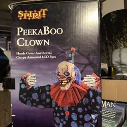 Halloween Peekaboo Clown Animatronic 