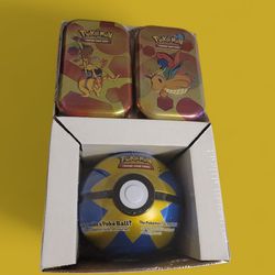 Pokémon Ball And 2 Mini Tin Set