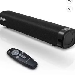 TOPVISION Sound Bar for TV, 50W Bluetooth 5.4 Soundbar with Subwoofer, 3D Surround Sound System with Optical/AUX/RCA/USB