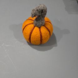 Felted Mini Fairy Pumpkin