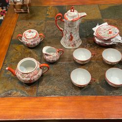 Used Vintage Japanese Hand Painted Porcelain Set