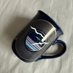 Vintage 10-oz Otagiri Dark Blue Seagull Mug