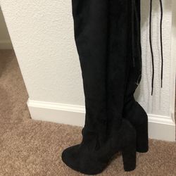 Women’s Suede boot over the knee high