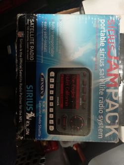 sirus jampack portable satellite radio still in the box