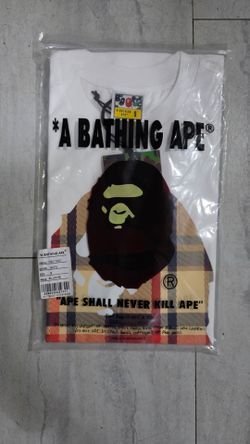 White bape tee size S