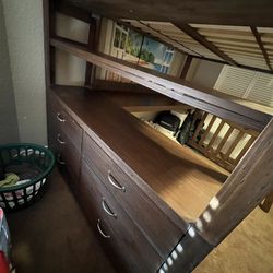 Wood Full Size Loft Bed