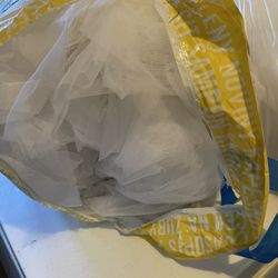 2 Full Bags Of Tulle Fabric 