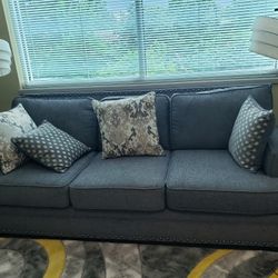 Charcoal Gray Oversized Sofa 