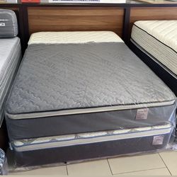 King Size Mattress 14 Inches Thick Pillow Top Also Available in Twin, Full, Queen. Same Day Delivery 🚚 New From Factory With its Plastic