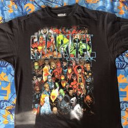 Vintage Rare Marvel Civil War Mad Engine All Characters T-Shirt XL USA