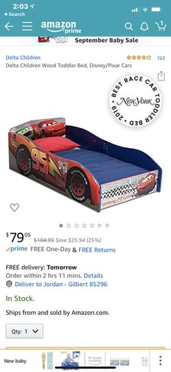 Cars toddler bed