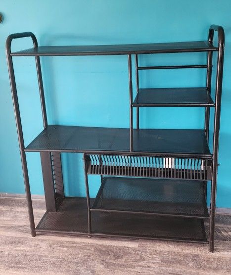 Black Metal TV and ENTERTAINMENT CENTER