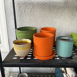 small ceramic pots