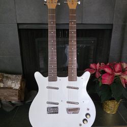'99 Danelectro 6 12 Double Neck Electric Guitar Made in Korea