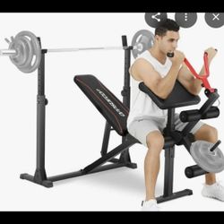 Bench Press Squat Rack N WEIGHTS