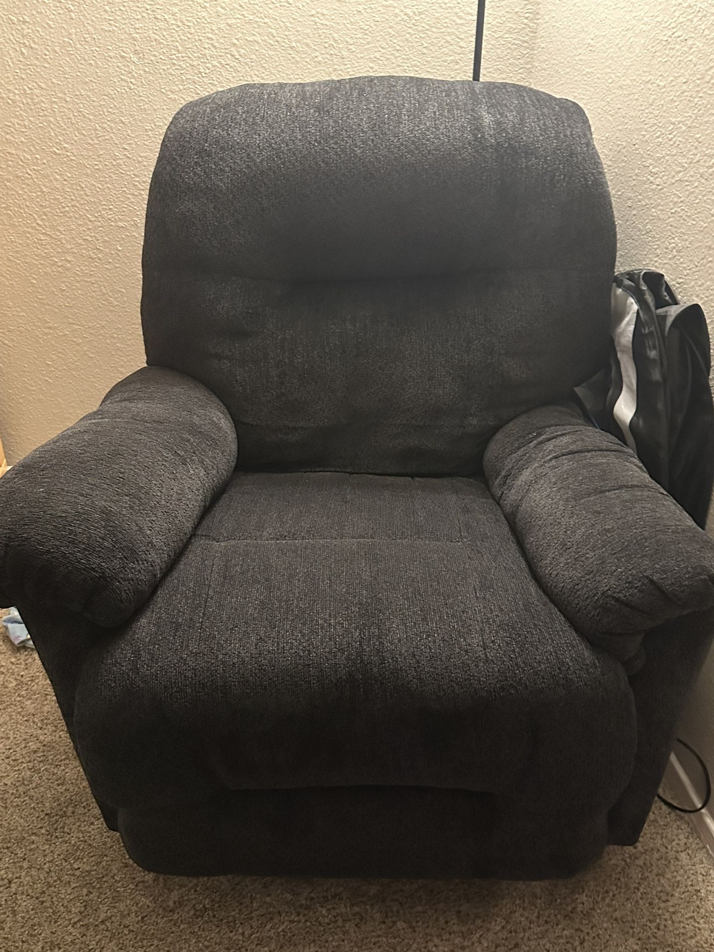 Navy Grey Recliner