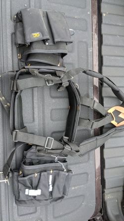 CLC Electrician bags with padded suspenders