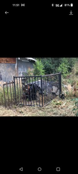 Wrought Iron fence section